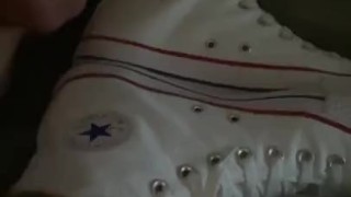 Cumming in my Fleshlight with Chuck Taylor’s on