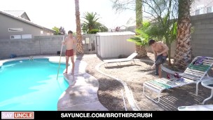 Brother Crush - Step brothers Banging Each Other By The Pool