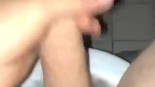 First video sneaking a wank while at work in toilet 