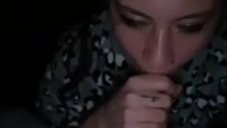 Sloppy deepthroating BBC in the car - SLOW-MO ~ onlyfans on model page :-)