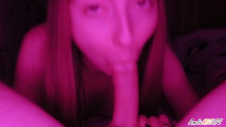 Girlfriend Sensually Sucks Classmate's Cock And Gets Hot Cum In Mouth