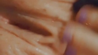 Cute, young Instagram dress up model rubbing her tight pussy