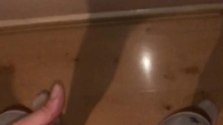 Delightfully JERKING OFF a FAT COCK in COMPRESSION SHORTS and COCK RING ** SLOW MOTION **