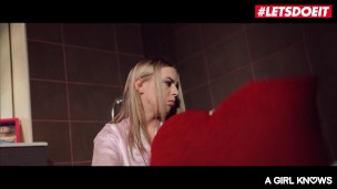 AGirlKnows - Daniella Margot And Sicilia Russian teen Cheats With Lesbian Roommate - LETSDOEIT