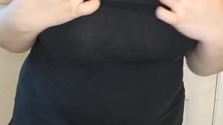 BBW striptease
