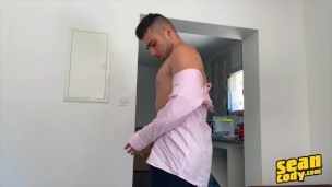 Sean Cody - Stud Thony Grey Unbuttons His Shirt To Reveal His Sexy Muscles Before Jerking Off