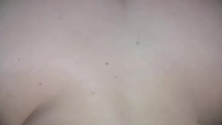 Big tit PAWG milf sucks cock while man watches pornhub