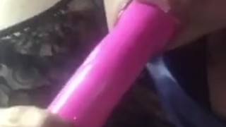 Deep throating my toy 