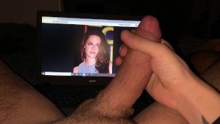 Jerk off on kristen stewart with explode sperm