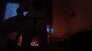 Наш бурный секс втроём освещался гирляндами - IkaSmokS