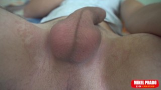 Scrotum with eggs moves fast