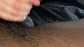 White Jock Gives BBC Sloppy BJ Till He Busts Then Licks Up The Cum 