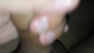 Masturbando Pene 18cm con lubricante