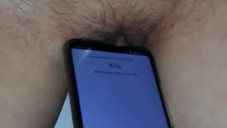 Когда моей девушке звонит бывшая, я дрочу её киску телефоном - IkaSmokS