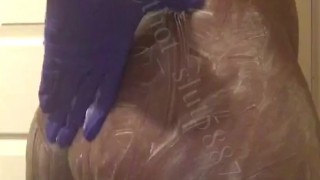 Booty Massage with lotion (MUST WATCH)