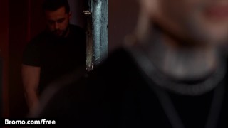 Bromo - Tattooed Stallion Tyler Berg Thrusts His Big Hard Cock Deep Inside Mickey Taylor's Mouth