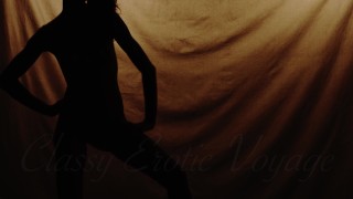 Softcore - Wife's Silhoutte Dancing Naked to celebrate 350K views