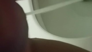 Public bathroom peeing 