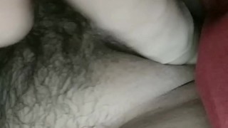 Using my new dildo while my stepsister is laying next to me