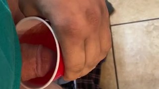 Peeing in a cup