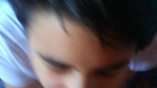 Quickie! POV Oily Handjob Facial