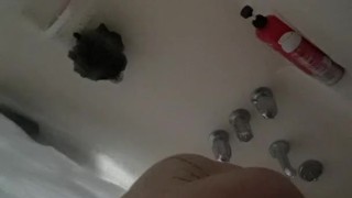 Shower time for this wet chick!