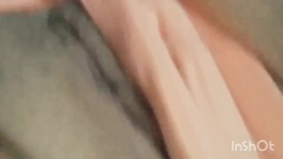 Sexy dressing room associate playing with herself before work