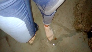 Locked myself in the basement and I had to pee my pants