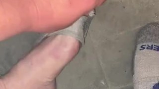 Taking my socks off from working all day