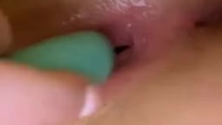 POV Creamy pussy with vibrator 