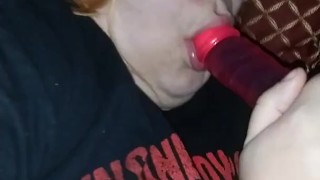 Gagging On A Dildo For Daddy