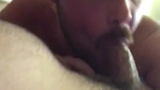 Sucking some good uncut cock!