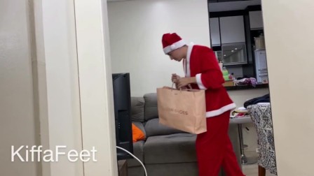Prev Kiffa in bad girl tricks and steals Santa Gifts FOOT WORSHIP FOOT GAG FOOT SLAP FOOT DOMINATION