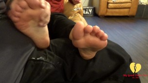POV Foot Soles Footjob Till Exploding Cumshot All Over Her Sexy Little Feet!