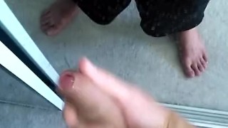 cum on mirror