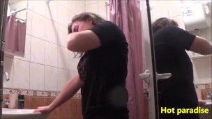 27 female sneezes in a bathroom in Bulgaria