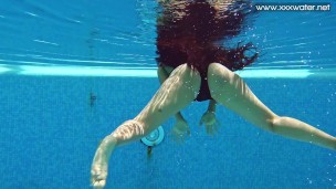 Small tits latina babe Andreina Deluxe underwater