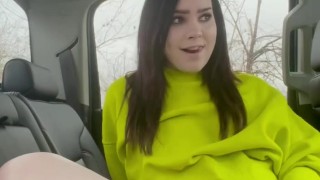 public masturbation at truck stop- i squirted!