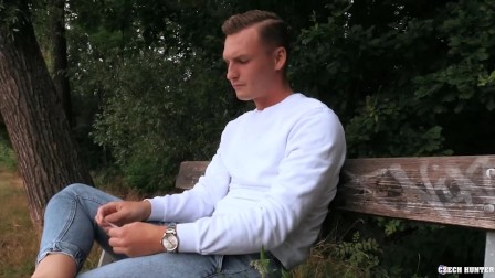Czech Hunter 547 - Straight Czech Dude’s First Gay Experience Is In The Forest