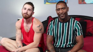 MenOver30 - Muscular Ebony Daddy Quenches His Thirst For Ass