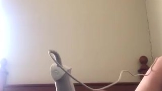 Blonde Soccer mom home alone 