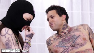BurningAngel Tattooed Babe Enjoys anal Sex While Being Dirty Talked