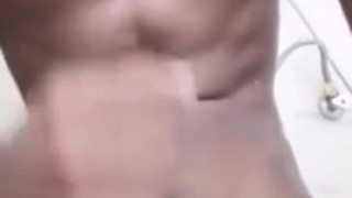 Teen boy masturbate and cum before showering 