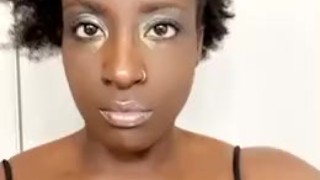 Thong bodysuit bathroom dance Queen Peacock trailer