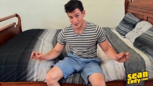 Sean Cody - Archie Is Bored And Horny At Home So He Strokes His Cock While Having A Dildo In His Ass