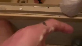 Creamy Bathroom Milking