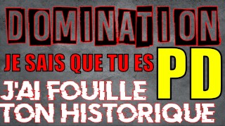 DOMINATION AUDIO - SUCE-MOI sinon je Balance que tu es GAY ! / Français amateur