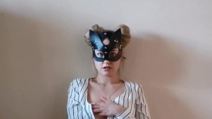 Beauty from Tiktok caresses her clit and fucks herself until she cums