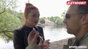 BitchesAbroad - Eva Berger Russian Redhead Seduced And Fucked By Foreign Stranger - LETSDOEIT
