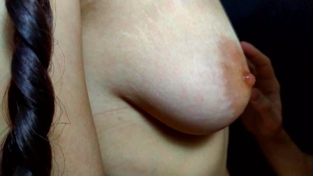Stepson decided to remember what it was like to suck his stepmoms nipples - Nipples sucking